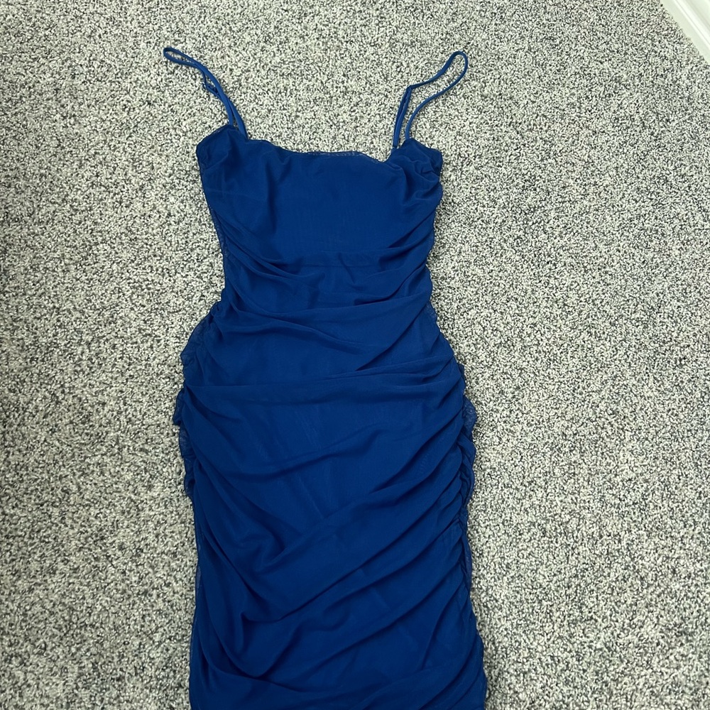 Lucy in the Sky Royal Blue Mini Dress